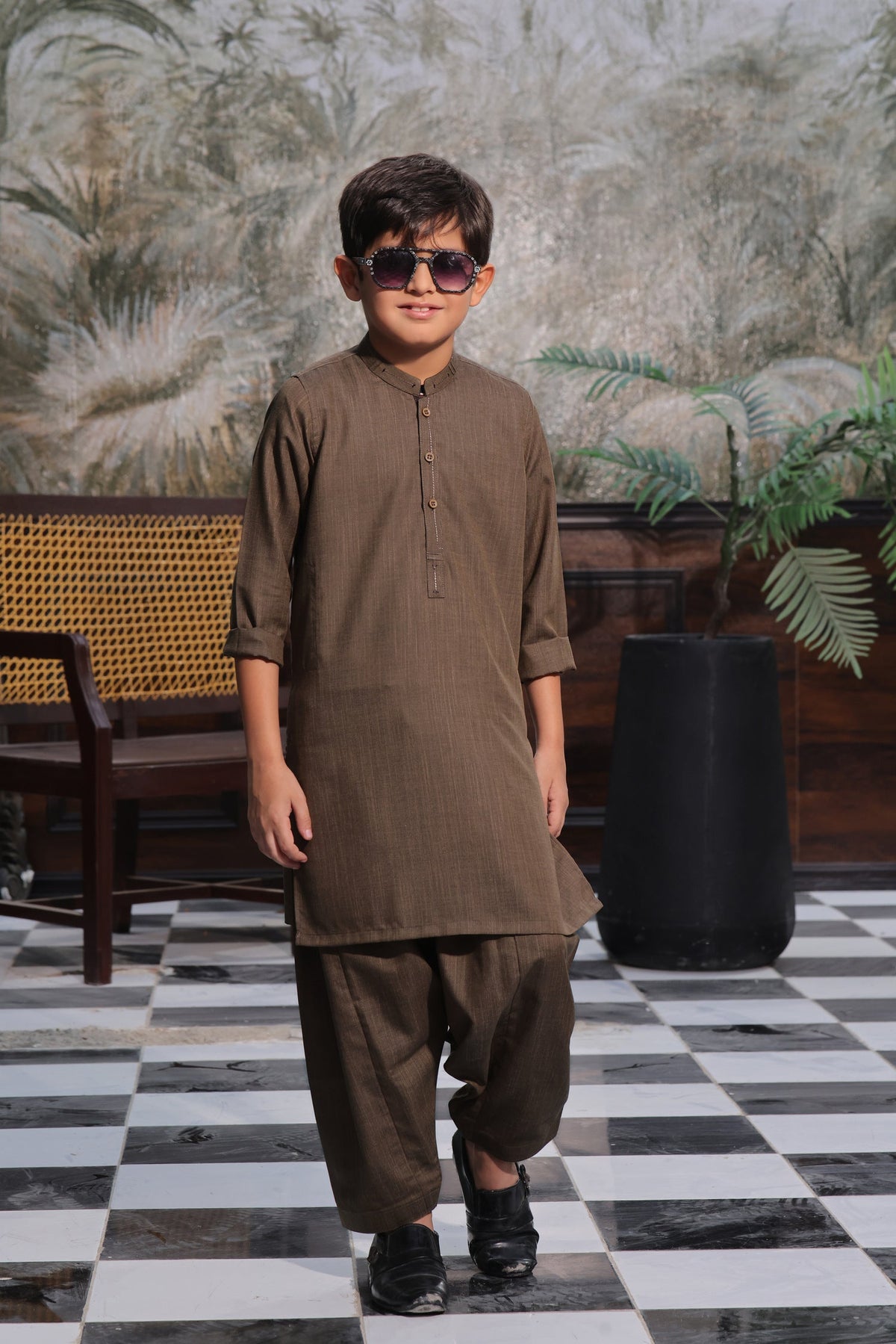 Camel Kids Kurta Shalwar by Al Deebaj, photo 2