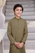 Camel Embroidered Kids Kurta Shalwar by Al Deebaj, photo 3