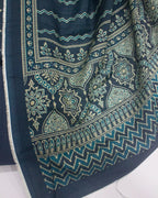 Printed Navy Blue Khaddar 3-Piece Unstitched Suit by Bin Saeed, photo 3