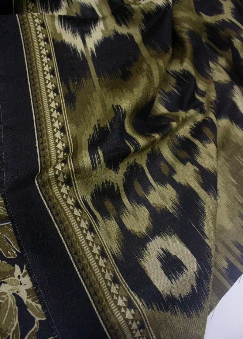 Printed Black & Green Khaddar 3-Piece Unstitched Suit by Bin Saeed, photo 2