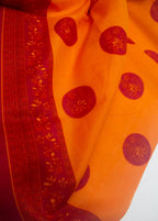 Printed Red Khaddar 3-Piece Unstitched Suit by Bin Saeed, photo 3