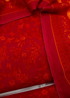 Printed Red Khaddar 3-Piece Unstitched Suit by Bin Saeed, photo 2
