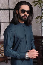 Royal Blue Kurta Pajama by Al Deebaj