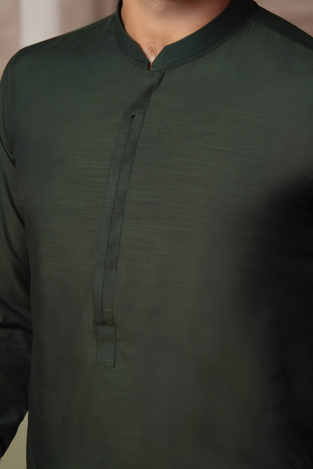 Green Self Kurta Pajama by Al Deebaj, photo 2