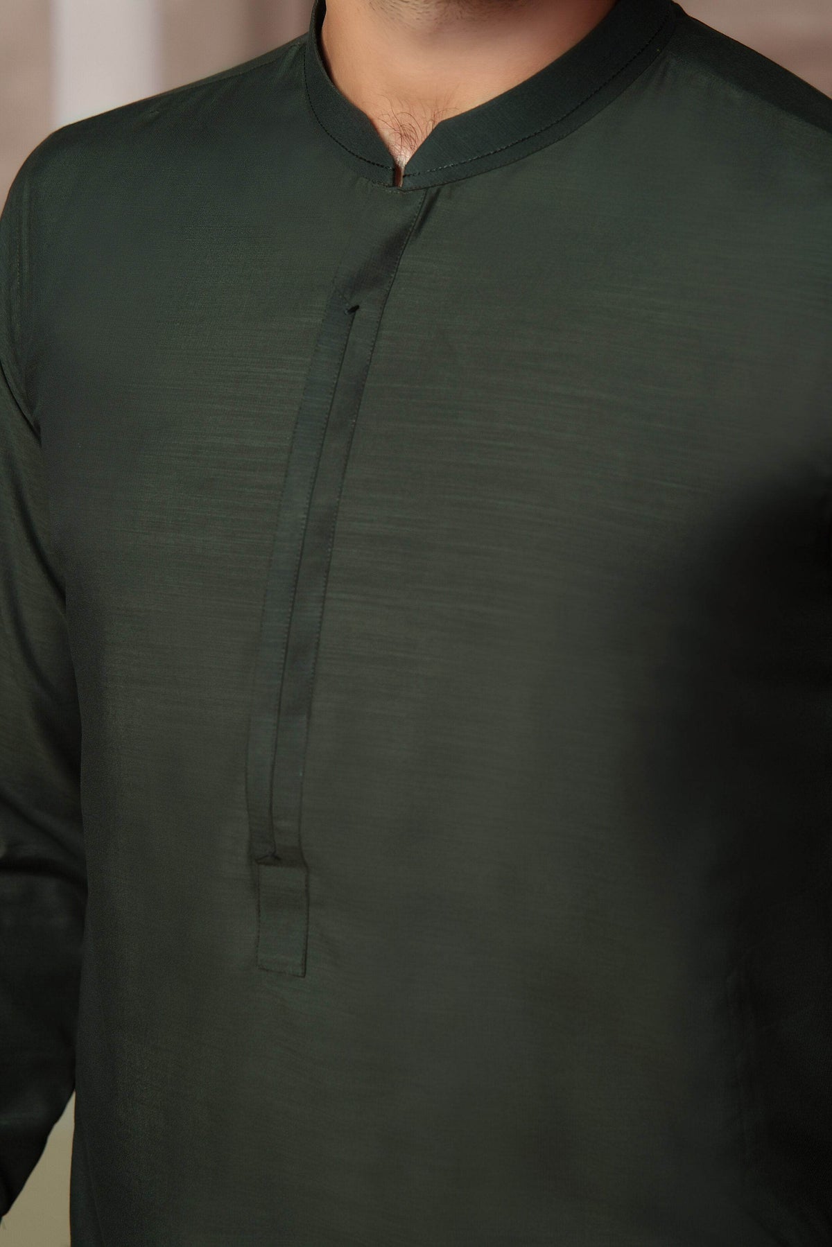Green Self Kurta Pajama by Al Deebaj, photo 2