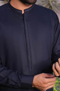Navy Blue Des KP Kurta Pajama by Al Deebaj