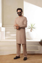 Fawn Kurta Pajama by Al Deebaj