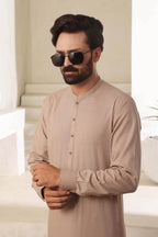 Fawn Kurta Pajama by Al Deebaj, photo 2