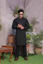 Black Design Kurta Pajama by Al Deebaj, photo 3