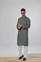 Green Self Kurta by Al Deebaj, photo 4
