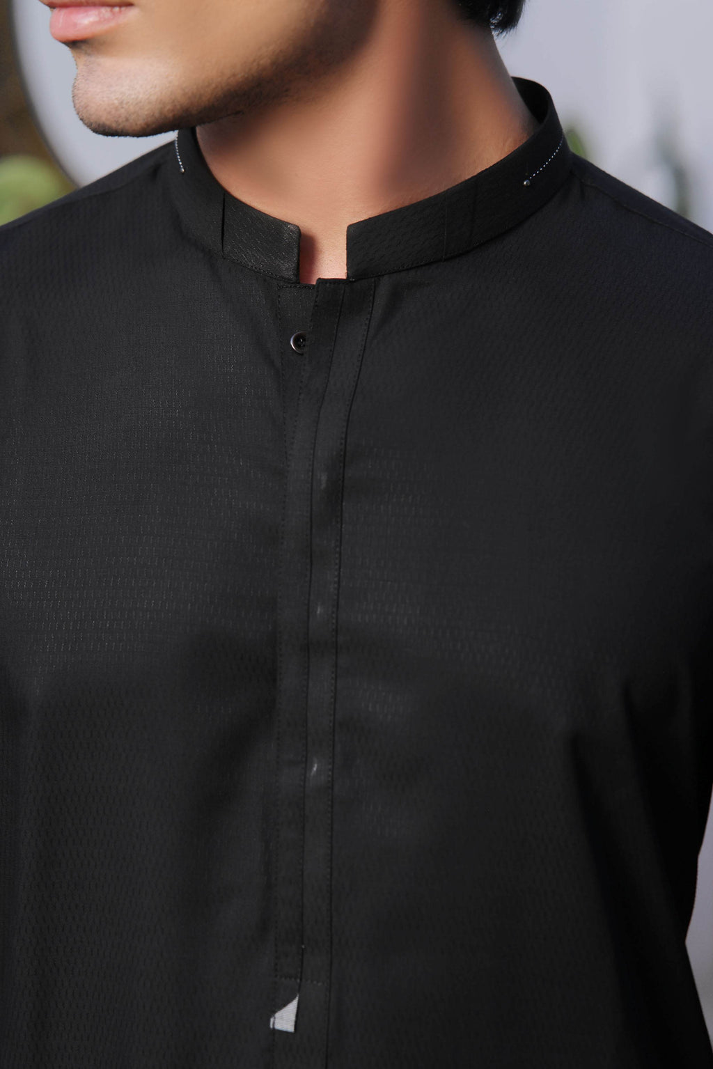 Black Fancy Kurta Shalwar by Al Deebaj, photo 4