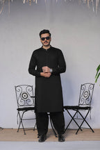 Passion Black Kurta Shalwar by Al Deebaj, photo 2