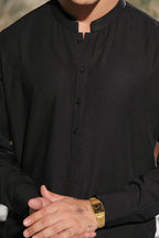 Dastan Black KS Kurta Shalwar by Al Deebaj, photo 3