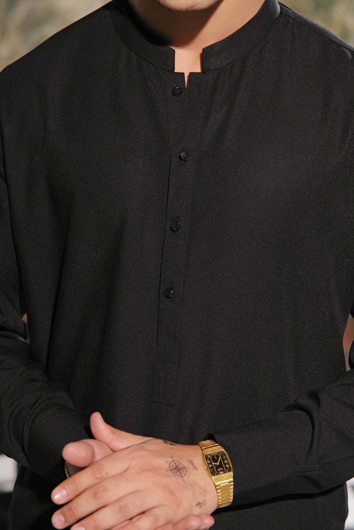 Dastan Black KS Kurta Shalwar by Al Deebaj, photo 3