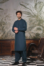 Dastan Turquoise Kurta Shalwar by Al Deebaj, photo 2