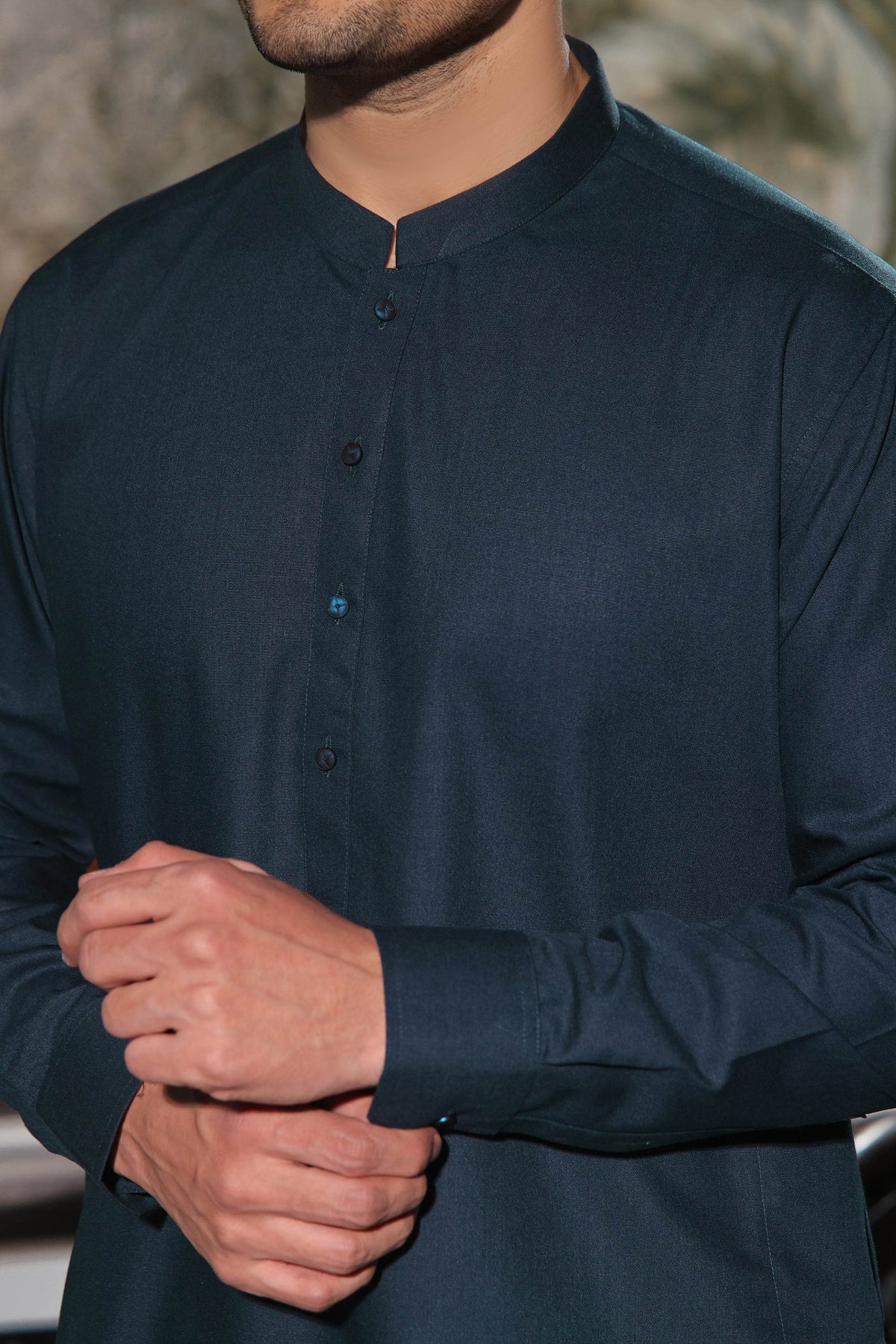 Dastan Turquoise Kurta Shalwar by Al Deebaj, photo 3