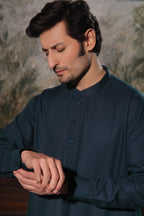 Dastan Turquoise Kurta Shalwar by Al Deebaj, photo 4