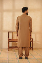 Brown Design Kurta Shalwar by Al Deebaj, photo 4