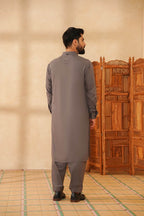Grey Design Kurta Shalwar by Al Deebaj, photo 5