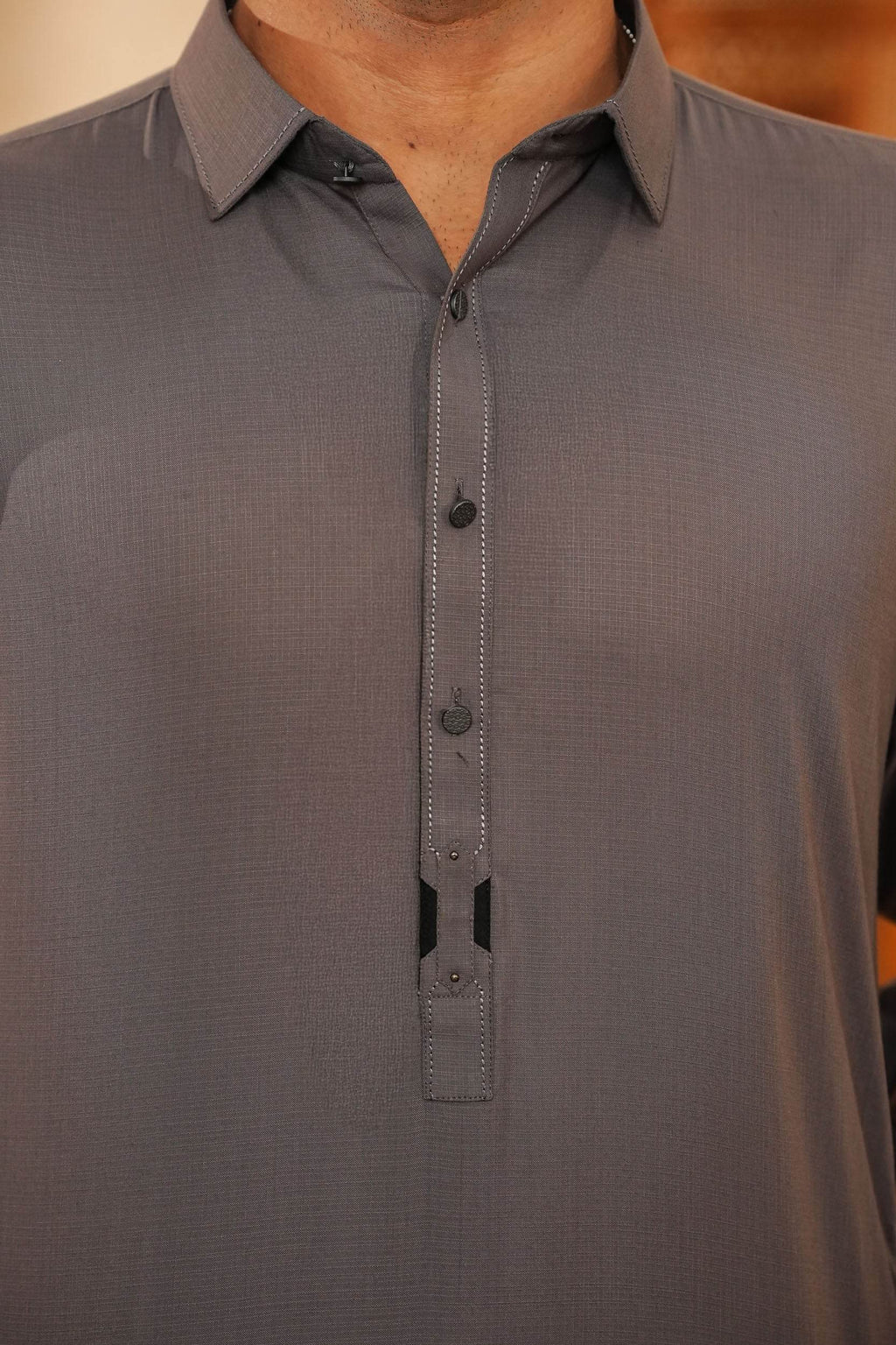 Grey Design Kurta Shalwar by Al Deebaj, photo 3