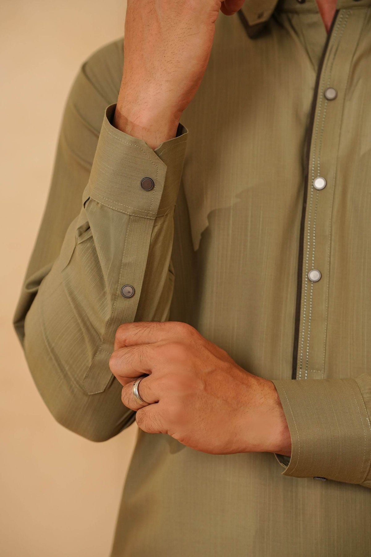 Green Design Kurta Shalwar by Al Deebaj, photo 4