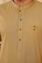 Fawn Design Kurta Shalwar by Al Deebaj, photo 3