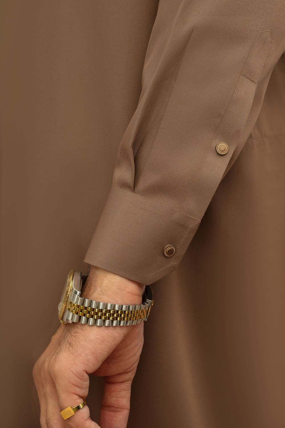 Light Brown Design Kurta Shalwar by Al Deebaj, photo 4