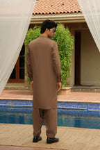Light Brown Design Kurta Shalwar by Al Deebaj, photo 5