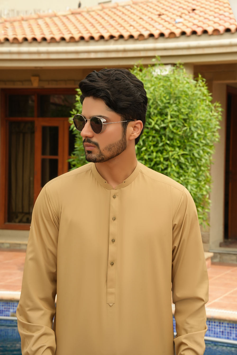 Fawn Design Kurta Shalwar by Al Deebaj, photo 2