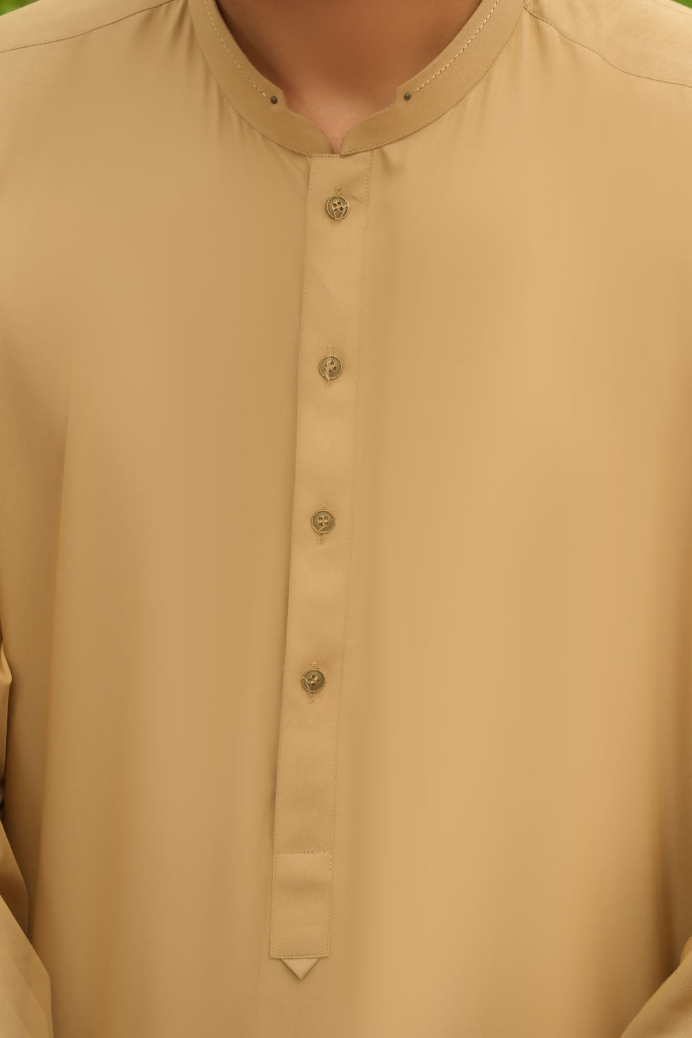 Fawn Design Kurta Shalwar by Al Deebaj, photo 3