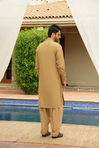 Fawn Design Kurta Shalwar by Al Deebaj, photo 5
