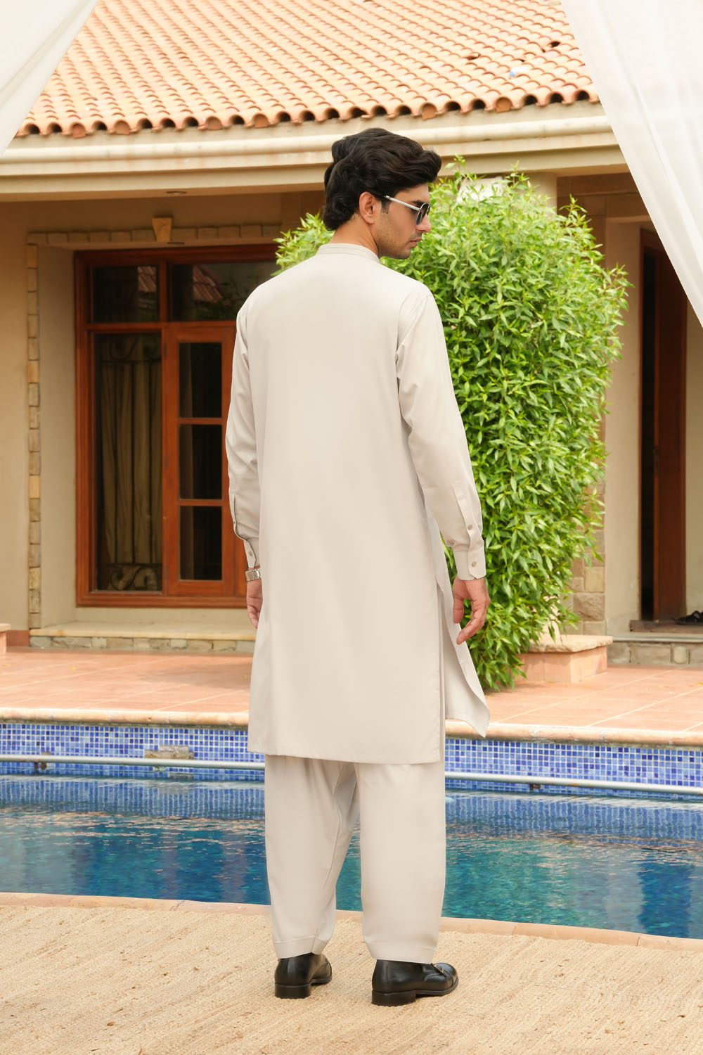 Silver Design Kurta Shalwar by Al Deebaj, photo 5