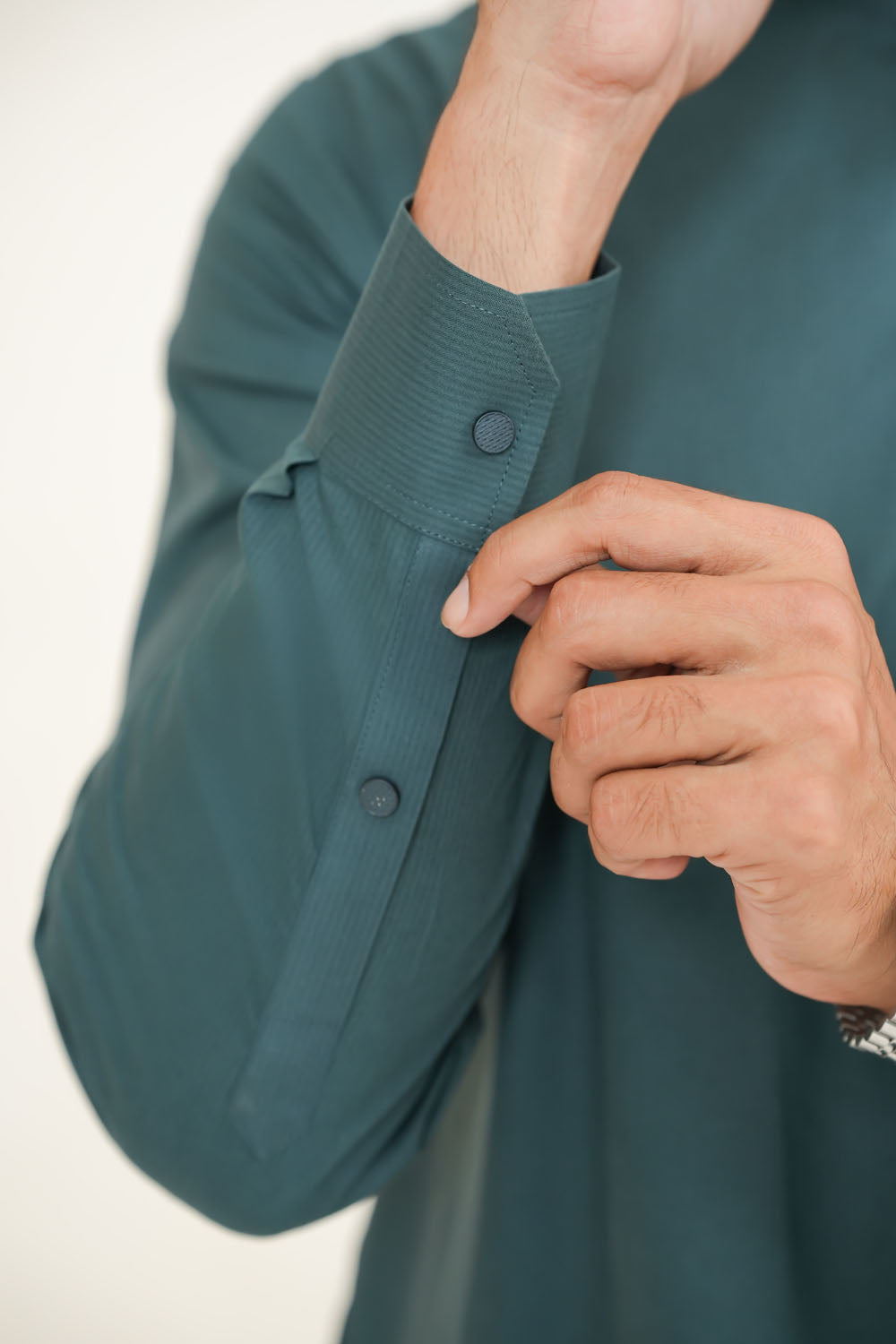 Green Plain Kurta Shalwar by Al Deebaj, photo 3