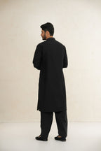 Black Embroidered Kurta Shalwar by Al Deebaj, photo 7