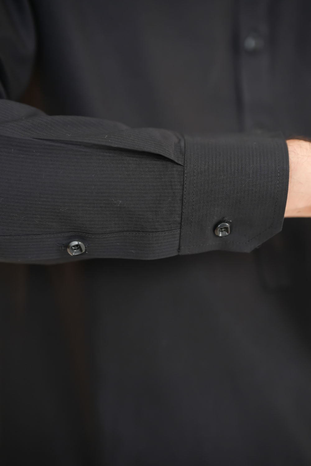 Black Embroidered Kurta Shalwar by Al Deebaj, photo 3