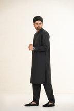 Black Embroidered Kurta Shalwar by Al Deebaj, photo 6