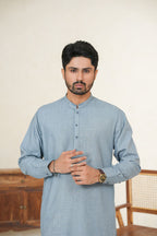 Sky Blue Design Kurta Shalwar by Al Deebaj, photo 4