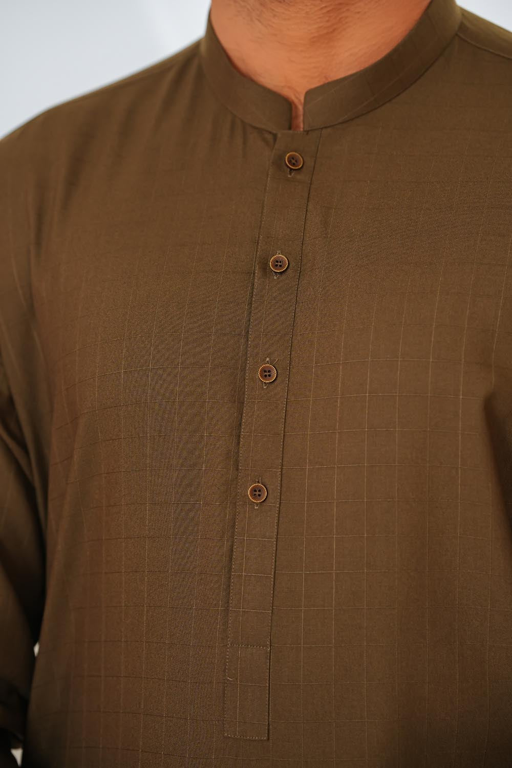 Kai Green Plain Kurta Shalwar by Al Deebaj, photo 2