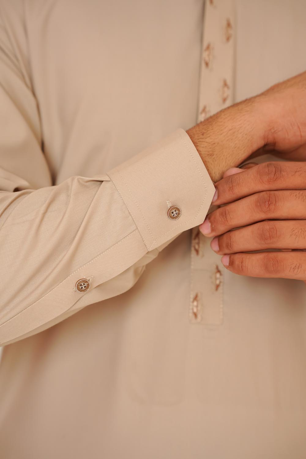 Skin Embroidered Kurta Shalwar by Al Deebaj, photo 3