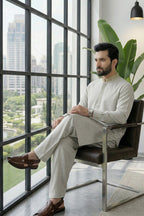 Mint Green Kurta Shalwar by Al Deebaj, photo 4