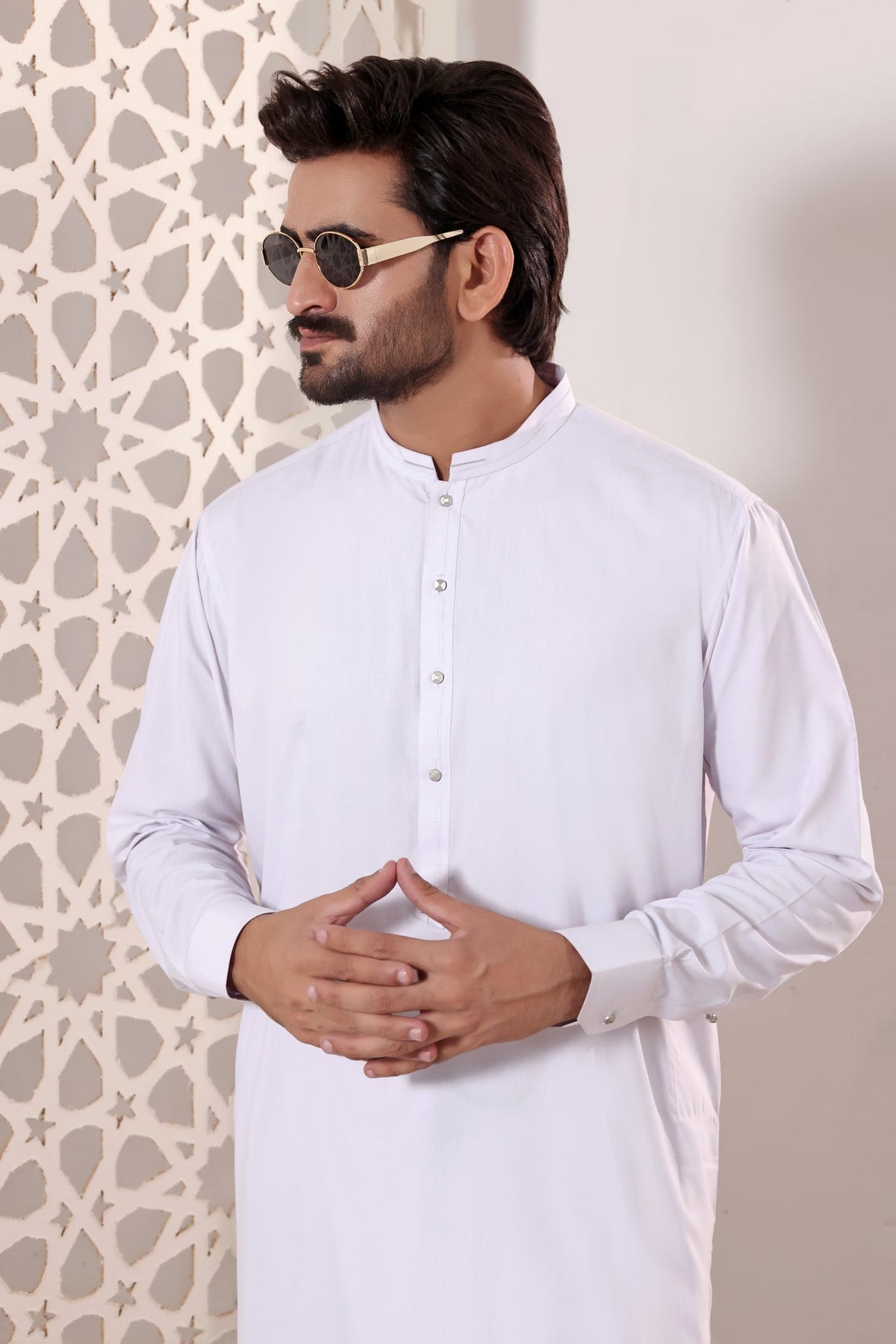 White Kurta Shalwar by Al Deebaj, photo 4