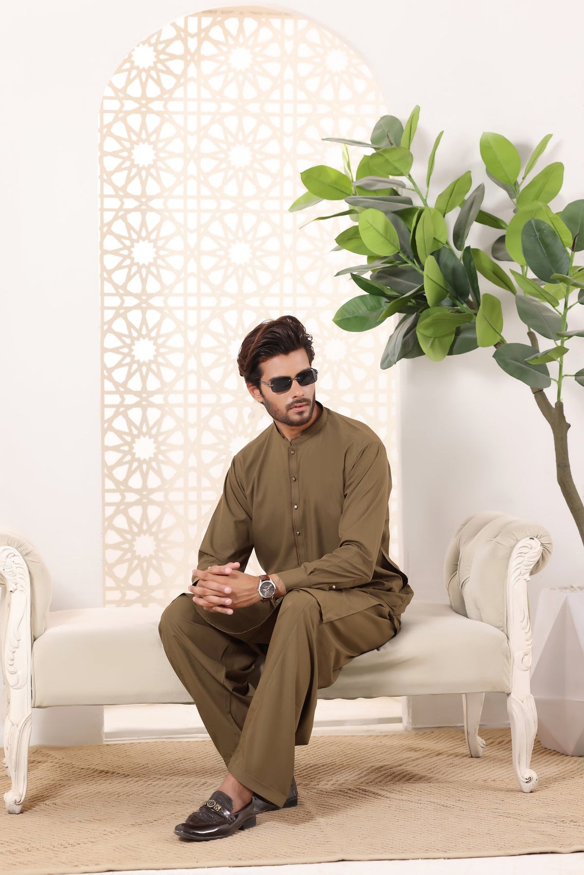 Camel Kurta Shalwar by Al Deebaj, photo 5