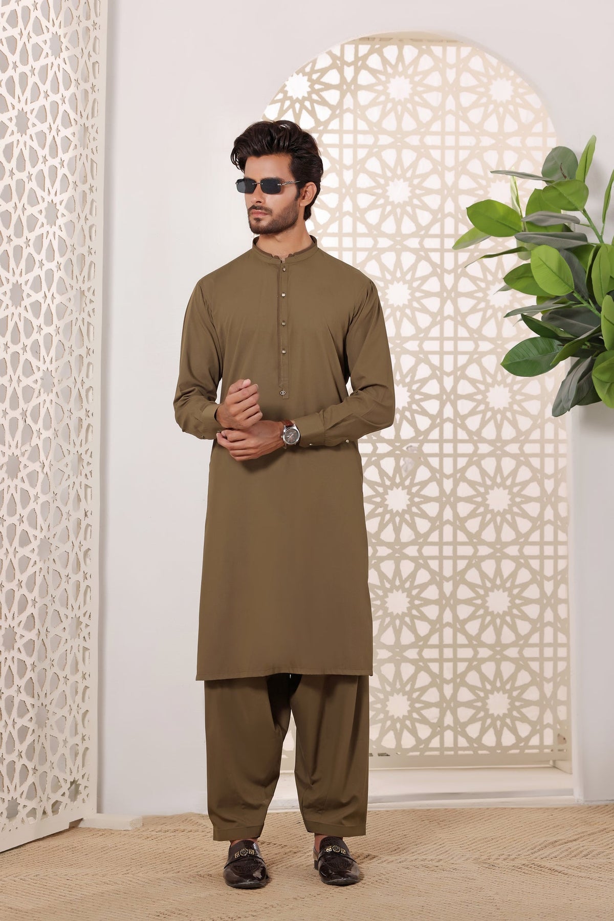 Camel Kurta Shalwar by Al Deebaj, photo 4