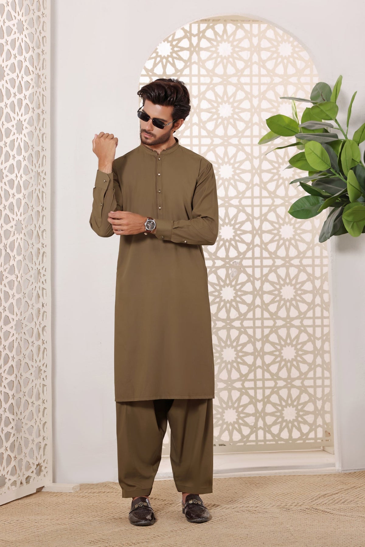 Camel Kurta Shalwar by Al Deebaj, photo 3