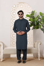 G.Blue Kurta Shalwar by Al Deebaj, photo 2