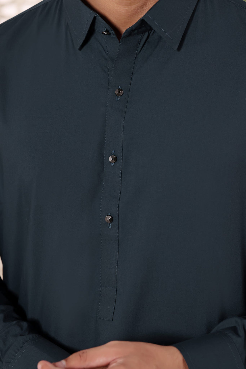 G.Blue Kurta Shalwar by Al Deebaj, photo 3