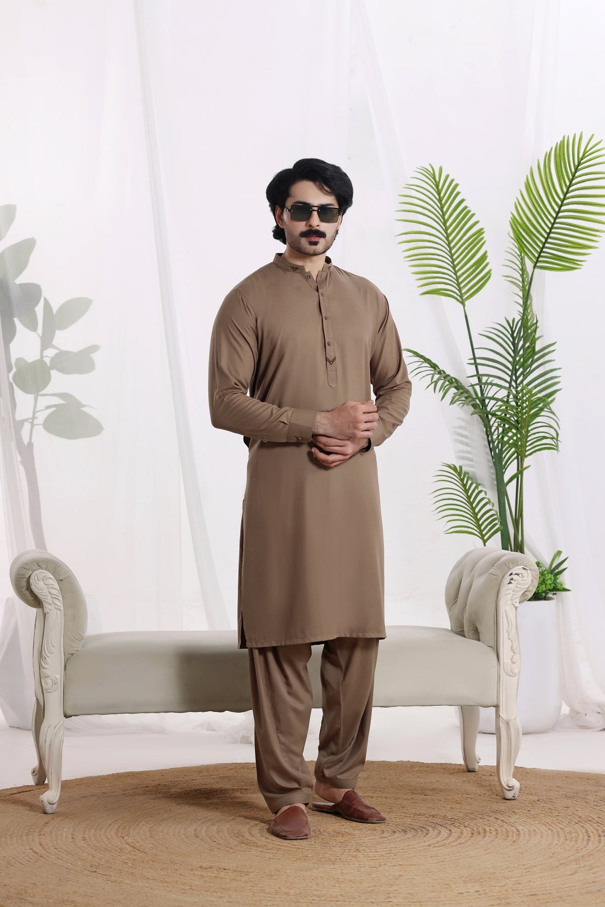Biscuit Des Kurta Shalwar by Al Deebaj, photo 2