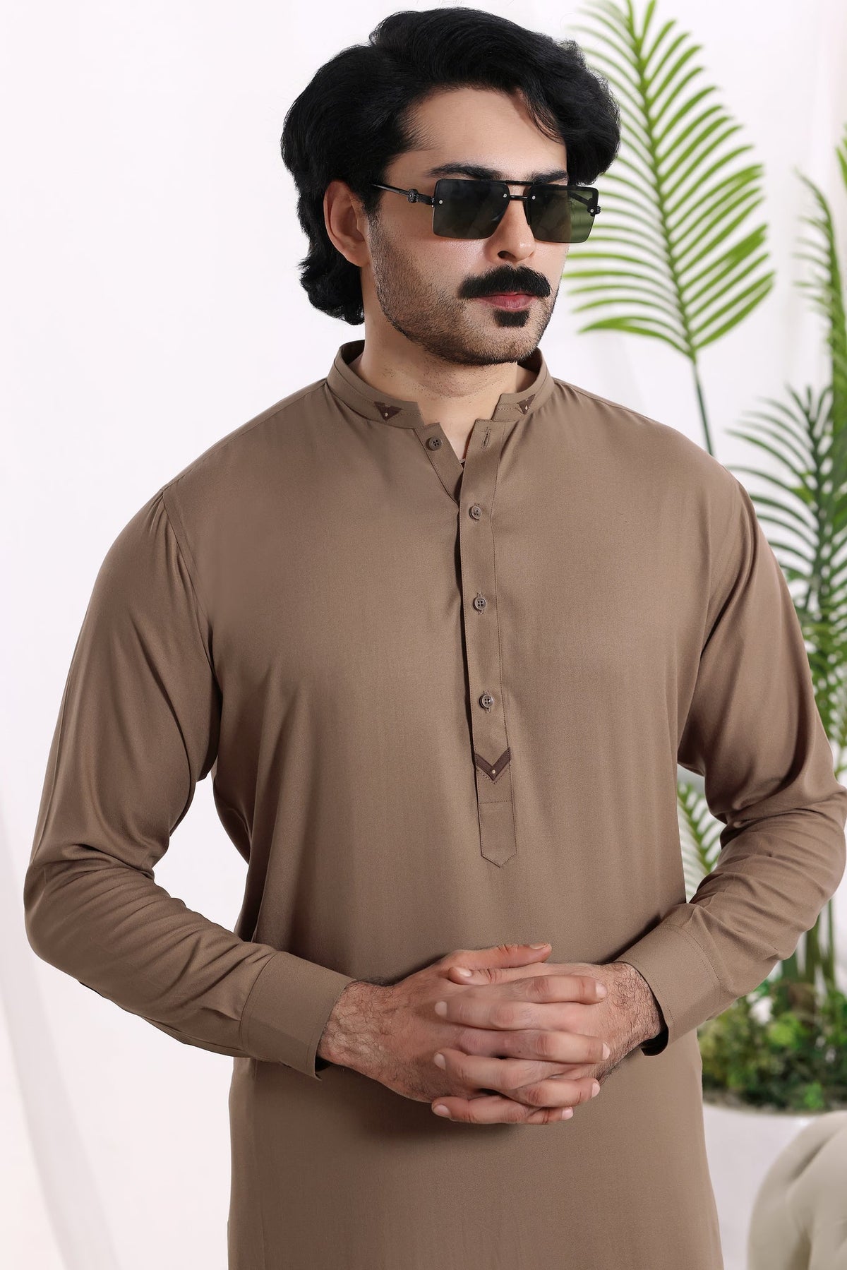 Biscuit Des Kurta Shalwar by Al Deebaj