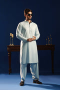 Aqua Frost Kurta Shalwar by Al Deebaj
