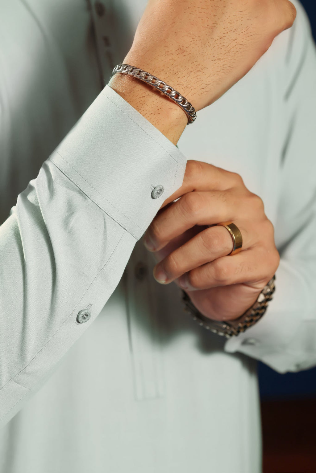 Aqua Mist Kurta Shalwar by Al Deebaj, photo 3